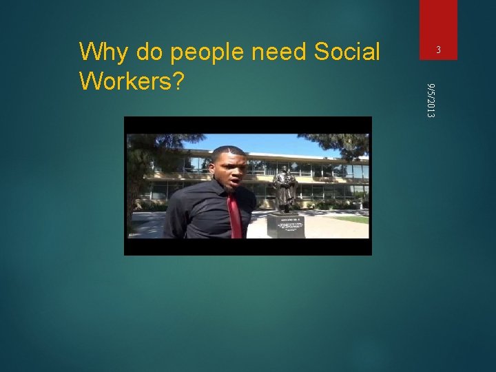 3 9/5/2013 Why do people need Social Workers? 