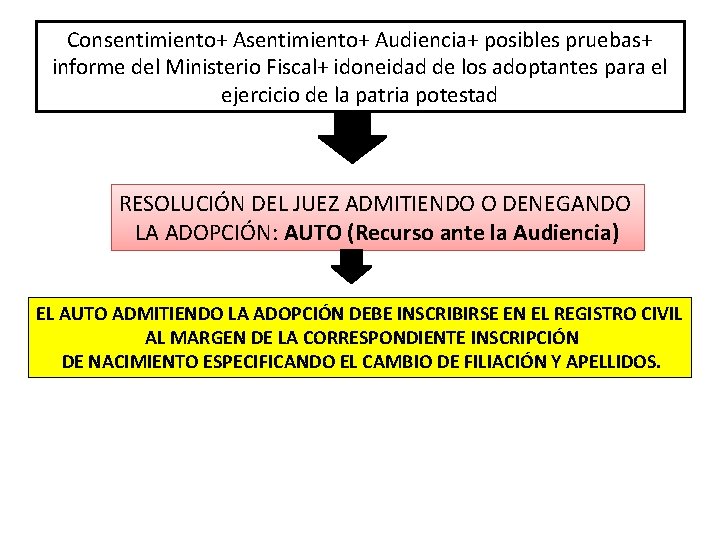 Consentimiento+ Audiencia+ posibles pruebas+ informe del Ministerio Fiscal+ idoneidad de los adoptantes para el