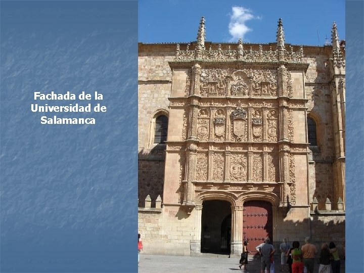 Fachada de la Universidad de Salamanca 