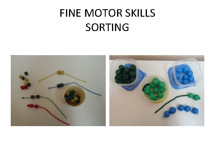 FINE MOTOR SKILLS SORTING 