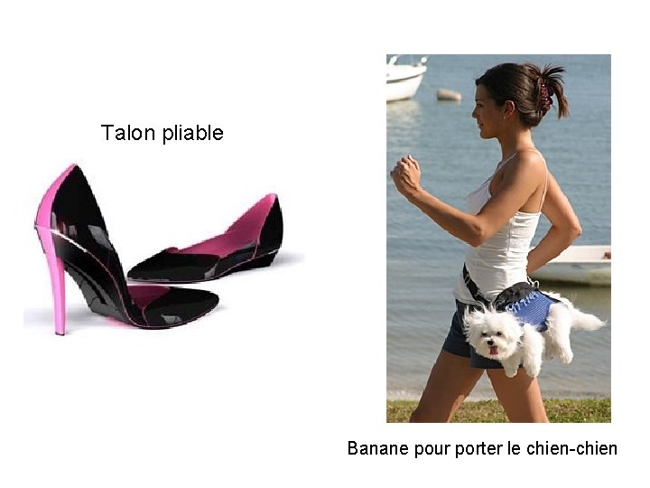 Talon pliable Banane pour porter le chien-chien 