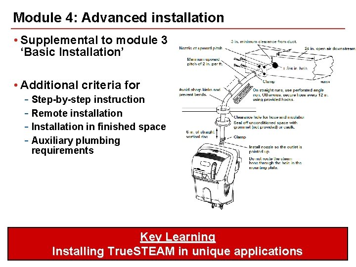 Steam Module Moisture True STEAM Humidification Systems Module 1 Before Getting