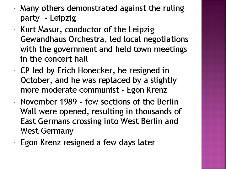  Many others demonstrated against the ruling party - Leipzig Kurt Masur, conductor of