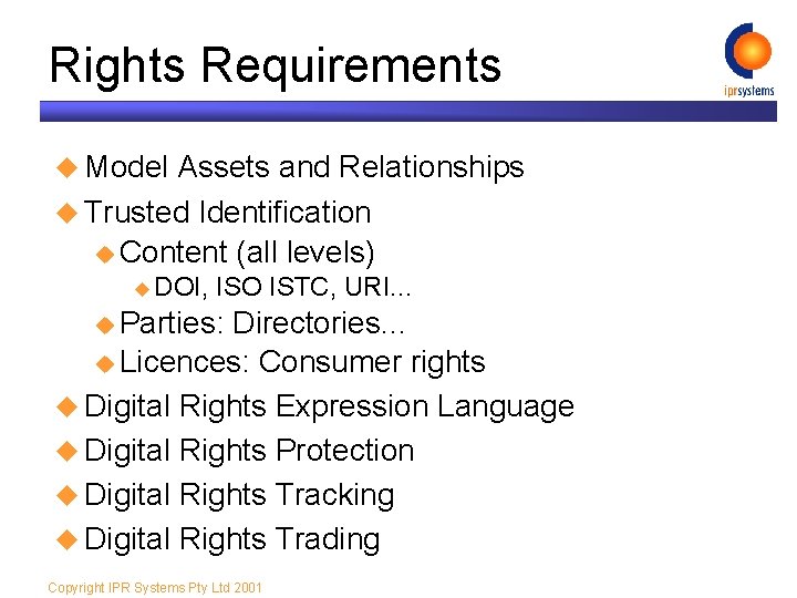 10 th WorldWide Web Conference Digital Rights Management