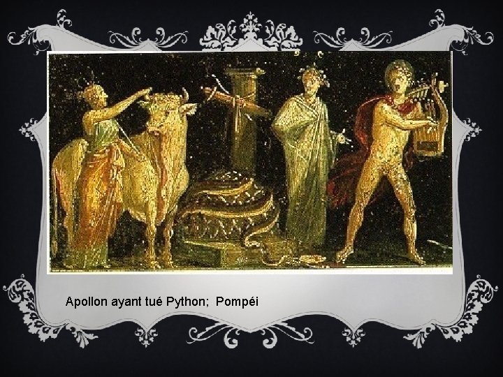 Apollon ayant tué Python; Pompéi 