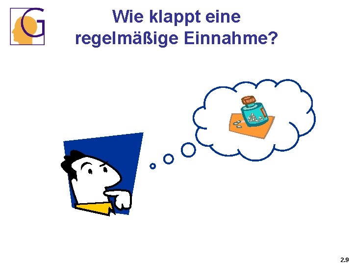 Wie klappt eine regelmäßige Einnahme? 2. 9 