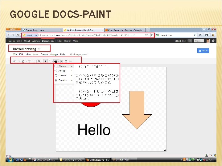 GOOGLE DOCS-PAINT 