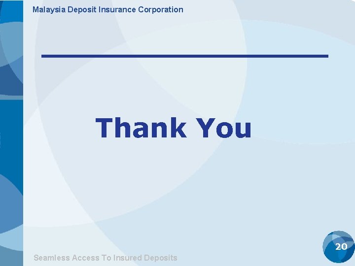 Malaysia Deposit Insurance Corporation Thank You 20 Seamless Access To Insured Deposits 