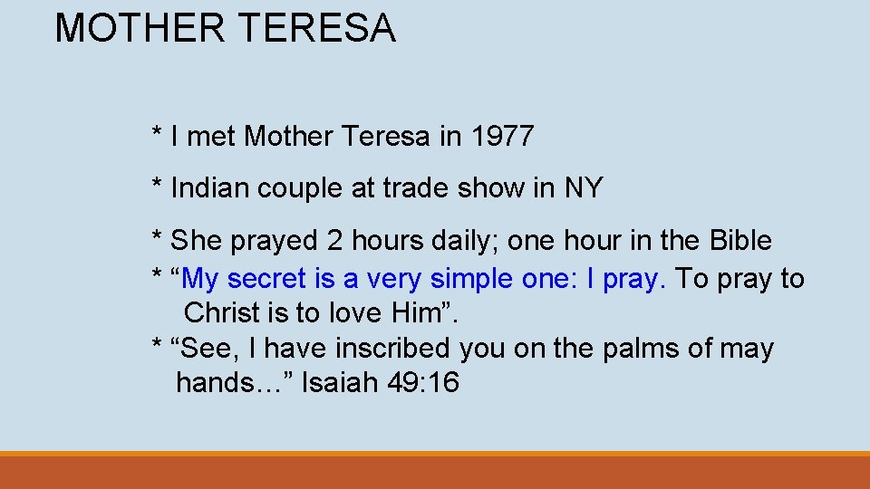 MOTHER TERESA * I met Mother Teresa in 1977 * Indian couple at trade