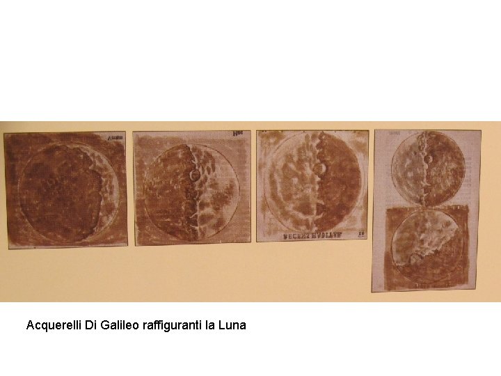 Acquerelli Di Galileo raffiguranti la Luna 