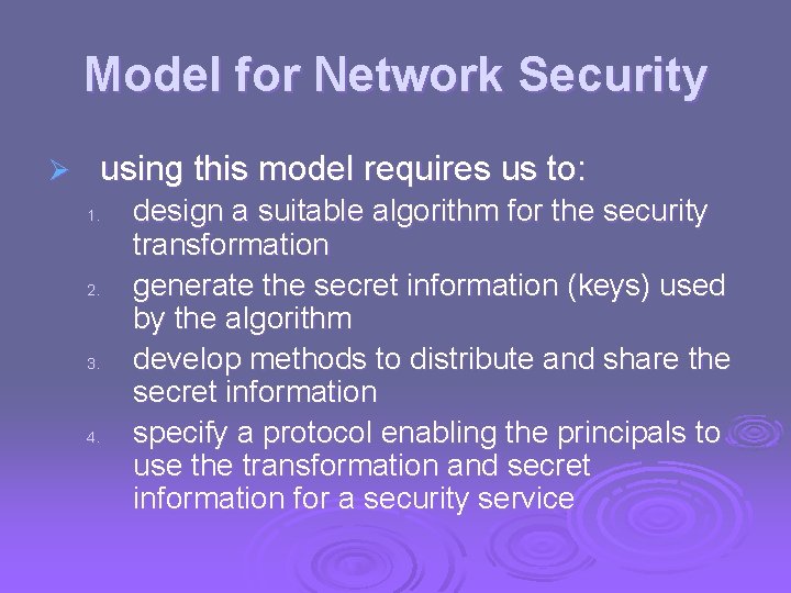 Cryptography and Network Security Chapter 1 Fourth Edition