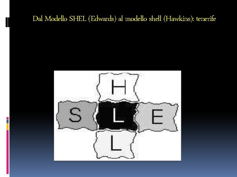 Dal Modello SHEL (Edwards) al modello shell (Hawkins): tenerife 