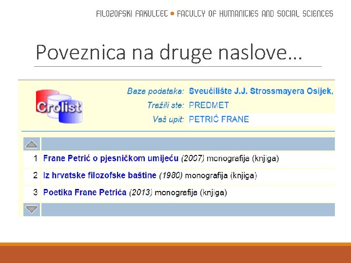 Poveznica na druge naslove… 