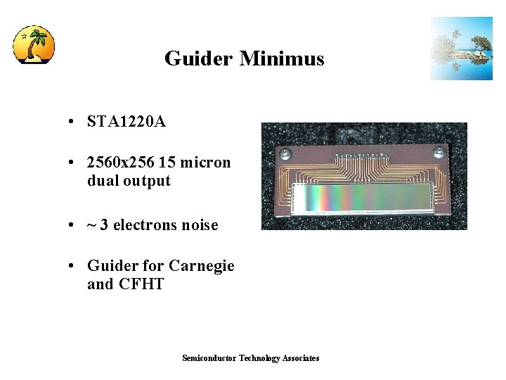Guider Minimus • STA 1220 A • 2560 x 256 15 micron dual output