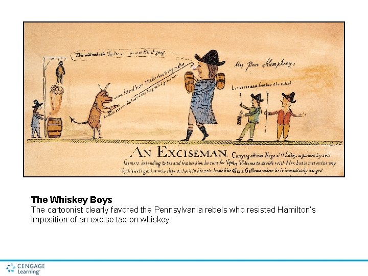 The Whiskey Boys The cartoonist clearly favored the Pennsylvania rebels who resisted Hamilton’s imposition