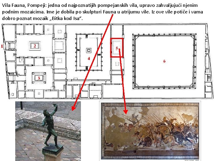 Vila Fauna, Pompeji: jedna od najpoznatijih pompejanskih vila, upravo zahvaljujući njenim podnim mozaicima. Ime