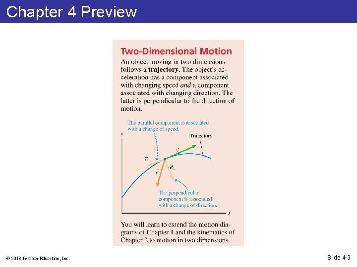 Chapter 4 Preview © 2013 Pearson Education, Inc. Slide 4 -3 