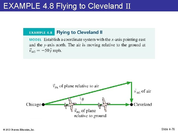 EXAMPLE 4. 8 Flying to Cleveland II © 2013 Pearson Education, Inc. Slide 4