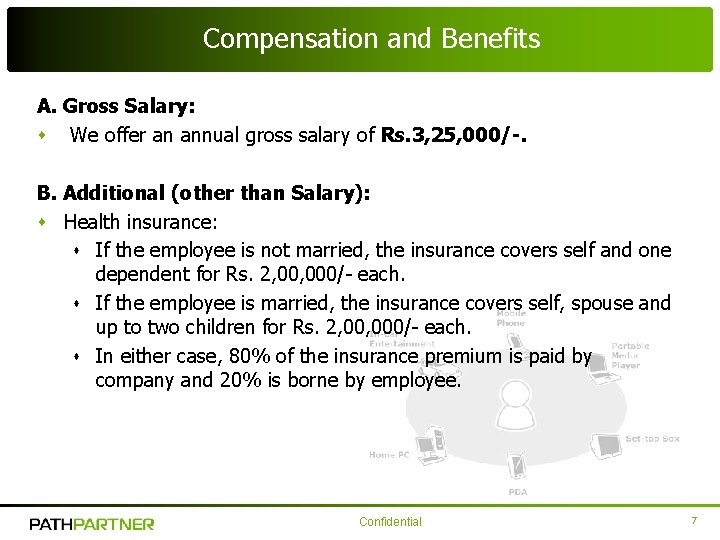 Compensation and Benefits A. Gross Salary: s We offer an annual gross salary of Compensation and Benefits A. Gross Salary: s We offer an annual gross salary of