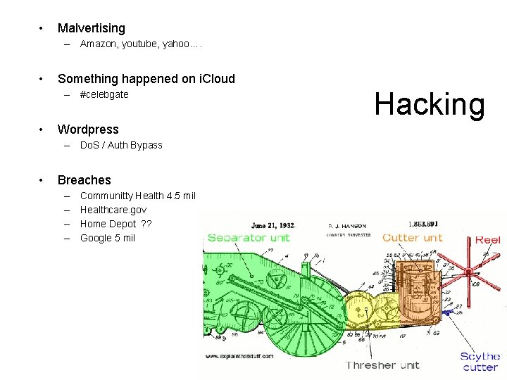  • Malvertising – Amazon, youtube, yahoo…. • Something happened on i. Cloud –