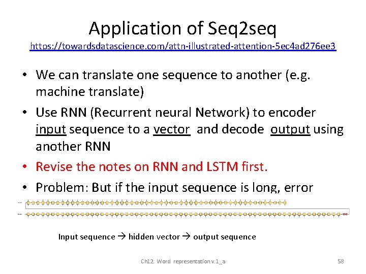 Application of Seq 2 seq https: //towardsdatascience. com/attn-illustrated-attention-5 ec 4 ad 276 ee 3