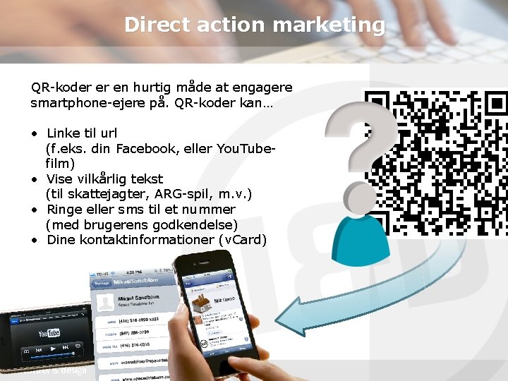 Direct action marketing QR-koder er en hurtig måde at engagere smartphone-ejere på. QR-koder kan…