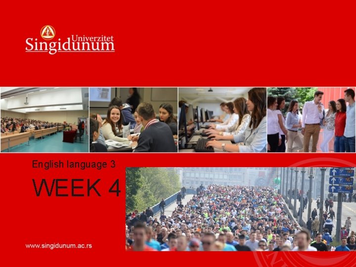 English language 3 WEEK 4 