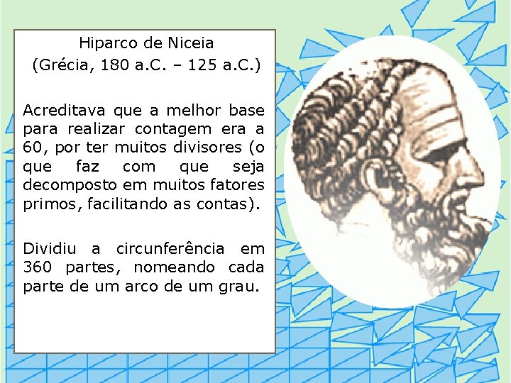 Hiparco de Niceia (Grécia, 180 a. C. – 125 a. C. ) Acreditava que