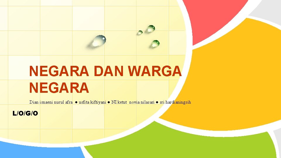 NEGARA DAN WARGA NEGARA Dian isnaeni nurul afra ● usfita kiftiyani ● NI ketut