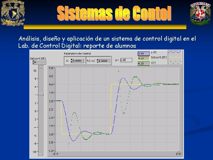 Análisis, diseño y aplicación de un sistema de control digital en el Lab. de