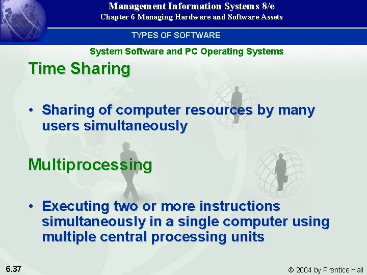 Management Information Systems 8/e Chapter 6 Managing Hardware and Software Assets TYPES OF SOFTWARE