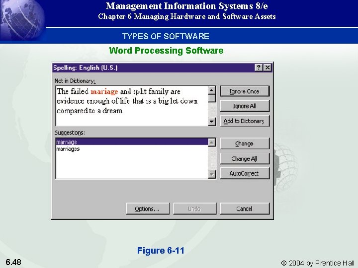 Management Information Systems 8/e Chapter 6 Managing Hardware and Software Assets TYPES OF SOFTWARE