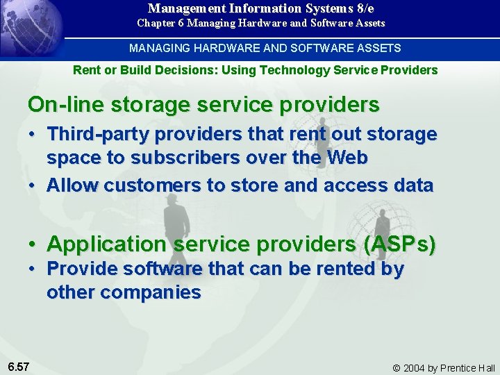 Management Information Systems 8/e Chapter 6 Managing Hardware and Software Assets MANAGING HARDWARE AND