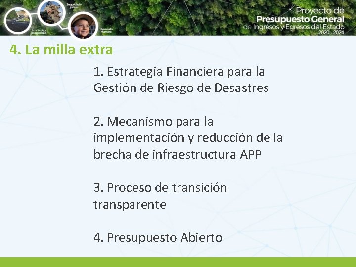 4. La milla extra 1. Estrategia Financiera para la Gestión de Riesgo de Desastres