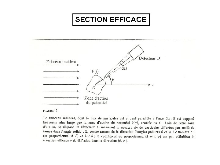 SECTION EFFICACE SECTION EFFICACE