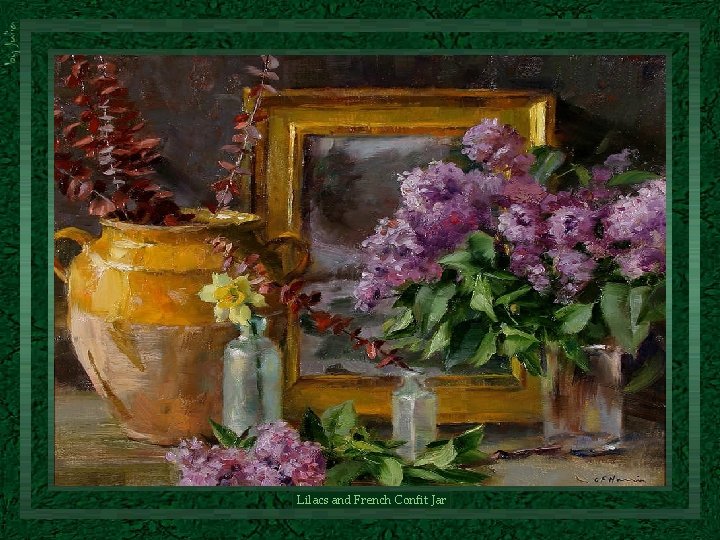 Lilacs and French Confit Jar 