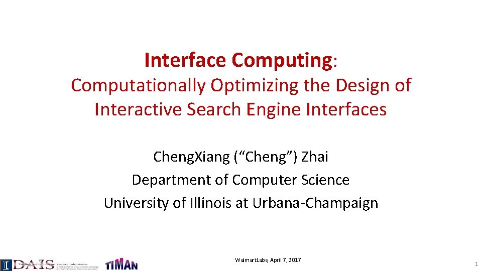 Interface Computing Computationally Optimizing the Design of Interactive
