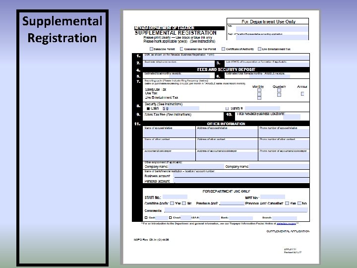 Supplemental Registration 