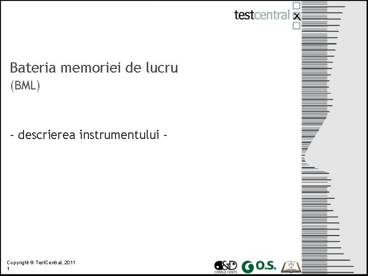 Bateria memoriei de lucru (BML) - descrierea instrumentului - Copyright © Test. Central, 2011