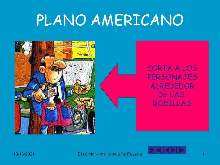 PLANO AMERICANO CORTA A LOS PERSONAJES ALREDEDOR DE LAS RODILLAS 10/16/2021 El cómic -