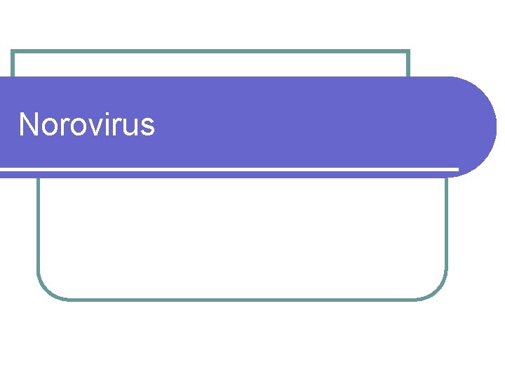 Norovirus 