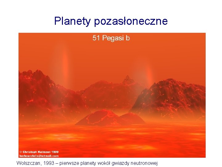 Planety pozasłoneczne Wolszczan, 1993 – pierwsze planety wokół gwiazdy neutronowej 