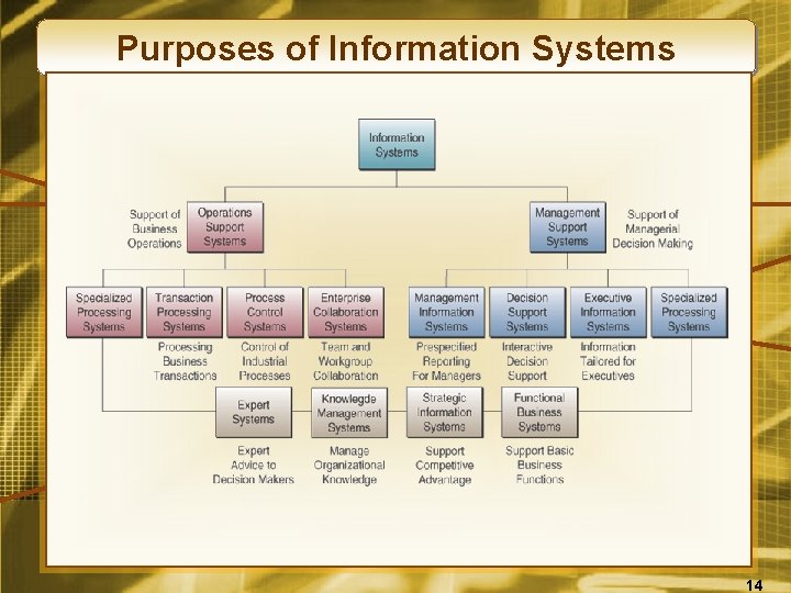 Purposes of Information Systems 14 