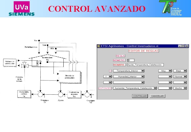 UVa CONTROL AVANZADO Grupo de Tecnologías Avanzadas Agrarias y Alimentarias 