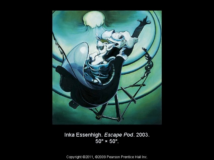 Inka Essenhigh. Escape Pod. 2003. 50" × 50". Copyright © 2011, © 2009 Pearson
