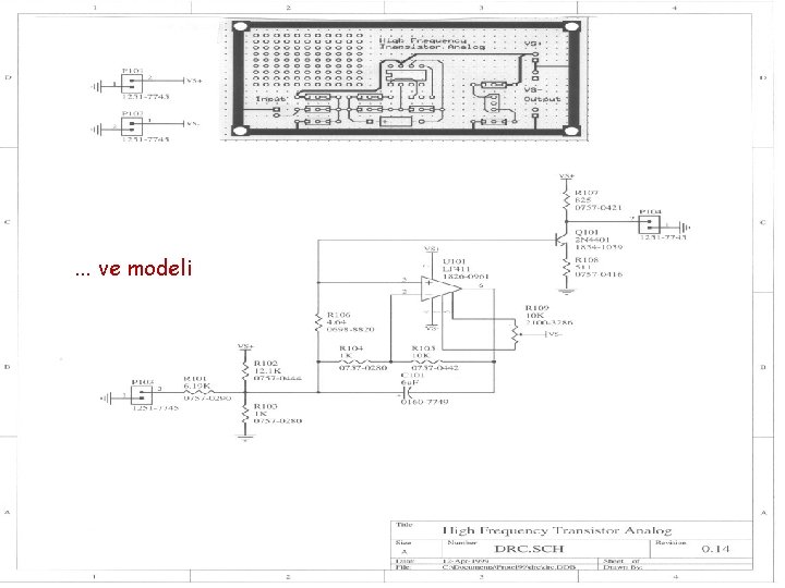 . . . ve modeli 