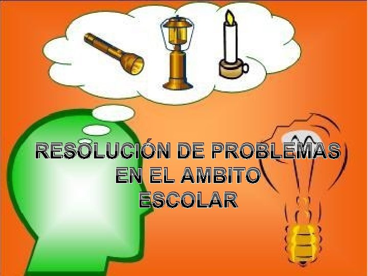 RESOLUCIÓN DE PROBLEMAS EN EL AMBITO ESCOLAR 