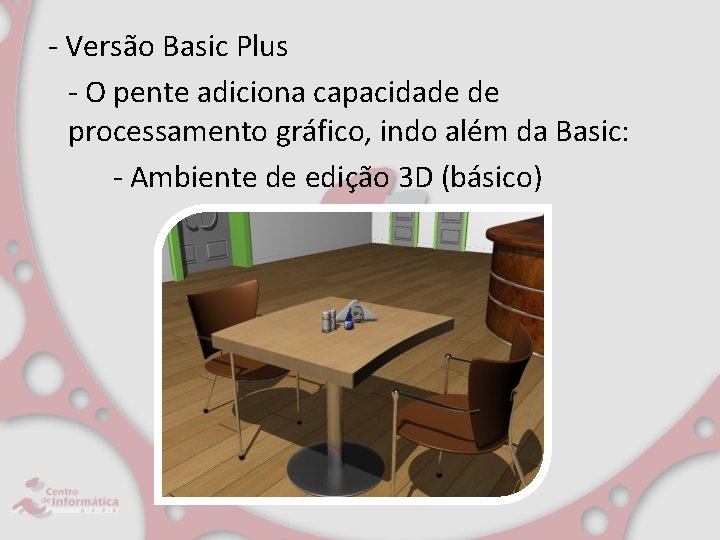 - Versão Basic Plus - O pente adiciona capacidade de processamento gráfico, indo além