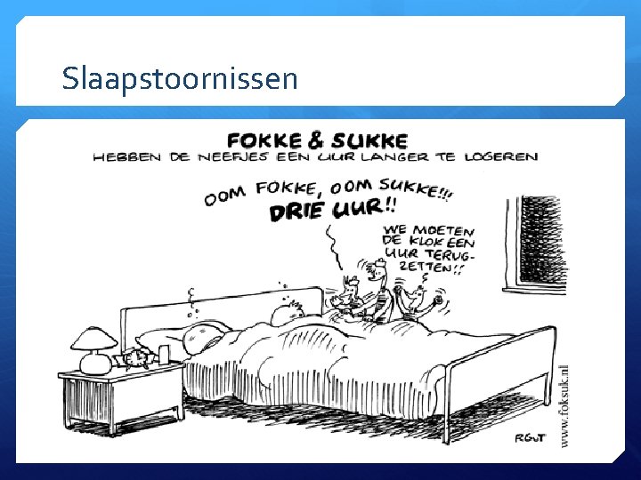 Slaapstoornissen 