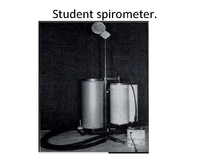 Student spirometer. 